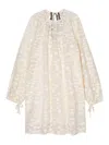 Alysi Meringa Polka-dot Midi Dress In White