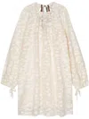 Alysi Meringa Polka-dot Midi Dress In White