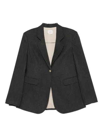 ALYSI ALYSI FLANNEL SINGLE-BREASTED JACKET
