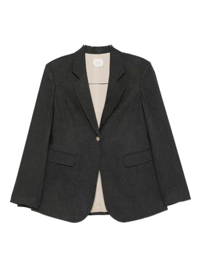 ALYSI ALYSI FLANNEL SINGLE-BREASTED JACKET