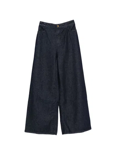 Alysi Flared Leg Denim Jeans In Blue