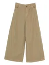 Alysi Belt Loop Casual Pants In Gray
