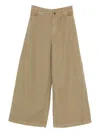 Alysi Belt Loop Casual Pants In Green