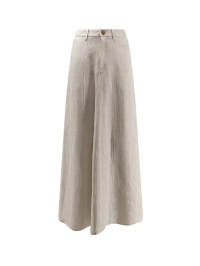 ALYSI FLARED LINEN SKIRT