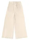Alysi Tailored Wide Leg Pants Light Design In Animal Print