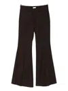 Alysi Flared Trousers In Brown