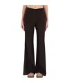 Alysi Flared Trousers In Brown