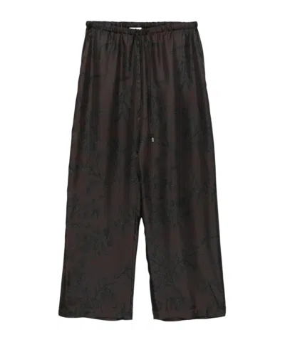 ALYSI FLORAL-PATTERN DRAWSTRING TROUSERS