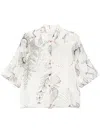 Alysi Floral-print Shirt In Neutrals