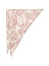 Alysi Rectangular Lightweight Scarf Soft Texture Abstract Pattern In Brown
