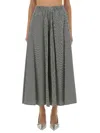 Alysi Flowing Striped Maxi Skirt