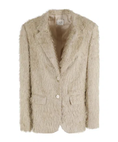 ALYSI ALYSI SINGLE BREASTED FRINGED JACKET