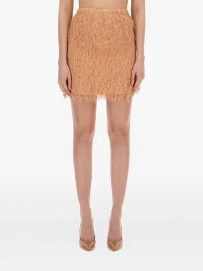 ALYSI FRINGED MINI SKIRT
