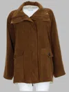 Alysi Dainetto High-neck Raglan-sleeve Coat In Brown