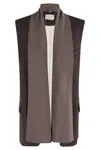 Alysi Flap-pockets Waistcoat In Brown