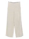 Alysi Wide-leg Casual Pants In Gray