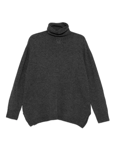 Alysi Cashmere Turtle-neck Jumper In Brown