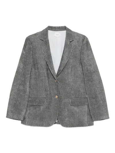ALYSI GREY SINGLE-BREASTED BLAZER