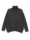 Alysi Cashmere Turtle-neck Jumper In Gray