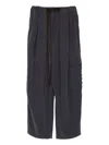 Alysi Pleated Detail Track Pants In Blue