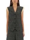 Alysi Button-front Vest
