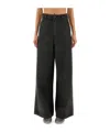 Alysi High-waisted Wide-leg Jeans In Black
