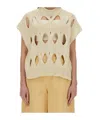 Alysi Springtime Jersey In Beige
