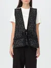 Alysi Crystal-embellished Waistcoat In Schwarz