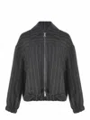 Alysi Jacket Wool In Grigio Antracite