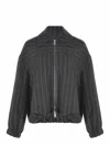 Alysi Jacket Wool In Grigio Antracite