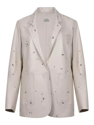 Alysi Jacket Made Of Leather In Sand