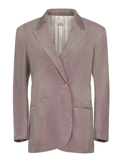 Alysi Jacket Made Of Viscose In Gray