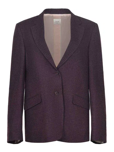 Alysi Jacket Made Of  Wool In Red