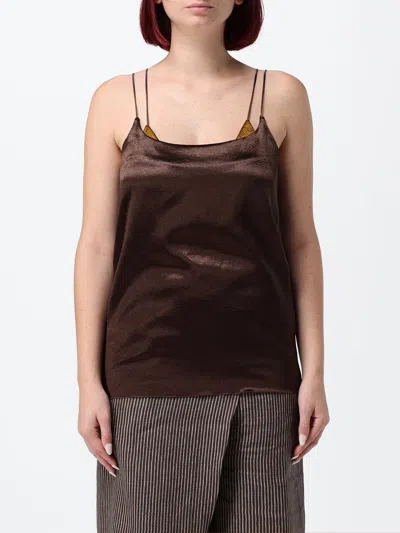Alysi Jacket Woman Color Brown In Animal Print