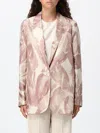 Alysi Printed Single Breasted Jacket In Multi