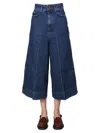 Alysi Pockets Cotton Wide-leg Jeans