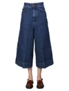 Alysi Pockets Cotton Wide-leg Jeans