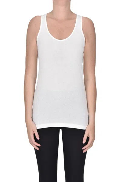 Alysi Jersey Tank Top In White