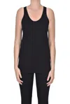 Alysi Jersey Tank Top In Black