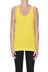 Alysi Jersey Tank Top In Yellow