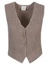 ALYSI KNITTED COTTON VEST