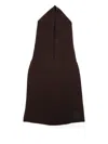 Alysi Knitted Hood In Black