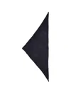 Alysi Knitted Triangular Scarf In Black