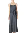 ALYSI KNOT DRESS IN GRAY