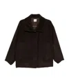 Alysi Lapel Casual Jacket In Brown