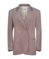 Alysi Lapel Long-sleeved Jacket In Gray