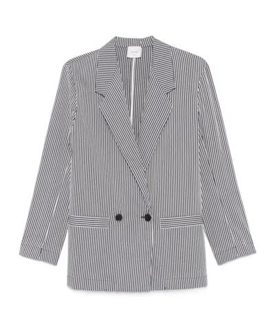 ALYSI LAPEL LONG-SLEEVED SUIT JACKET