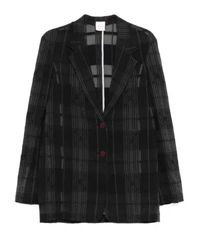 ALYSI CHECKED BLAZER