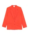 Alysi Silk Blend Single-breasted Blazer Jacket