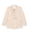 Alysi Linen Blend Double-breated Jacket